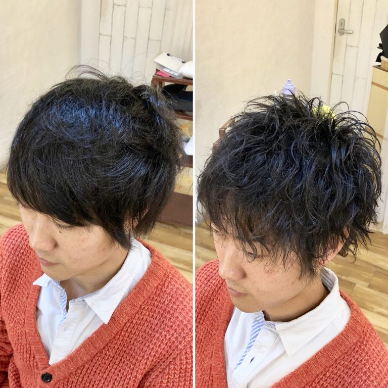 髪が細い、ボリュームが出ない！そんな方でもウルフヘアのメンズパーマでかっこよく！ frei（フライ）｜大阪 梅田の美容室