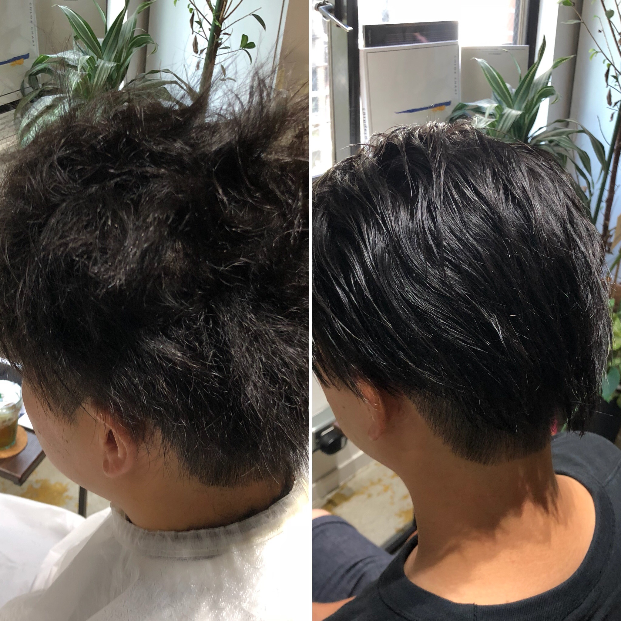 オリジナル縮毛矯正 髪が膨らみやすくウネリがある髪質 Frei フライ 大阪 梅田の美容室